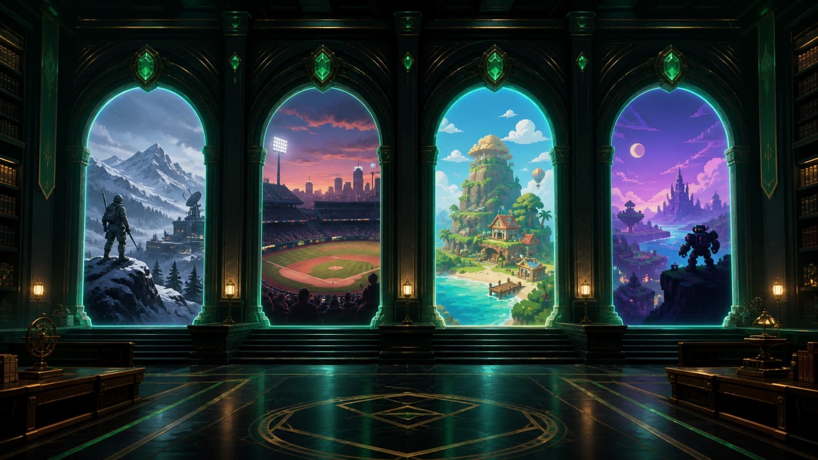 Original four-portal game library representing the confirmed September 2026 PlayStation Plus lineup